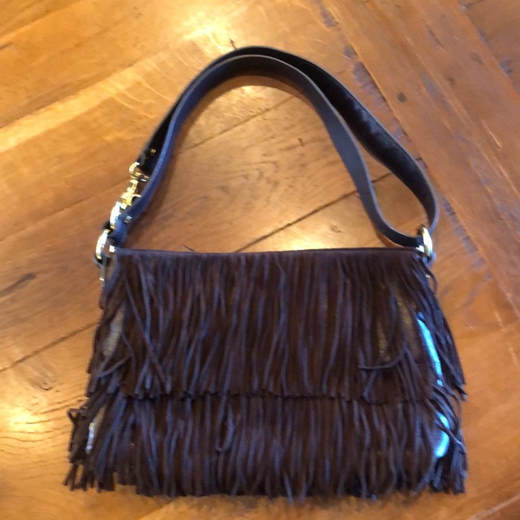 Tory Burch brown suede purse - Picture 1 of 9